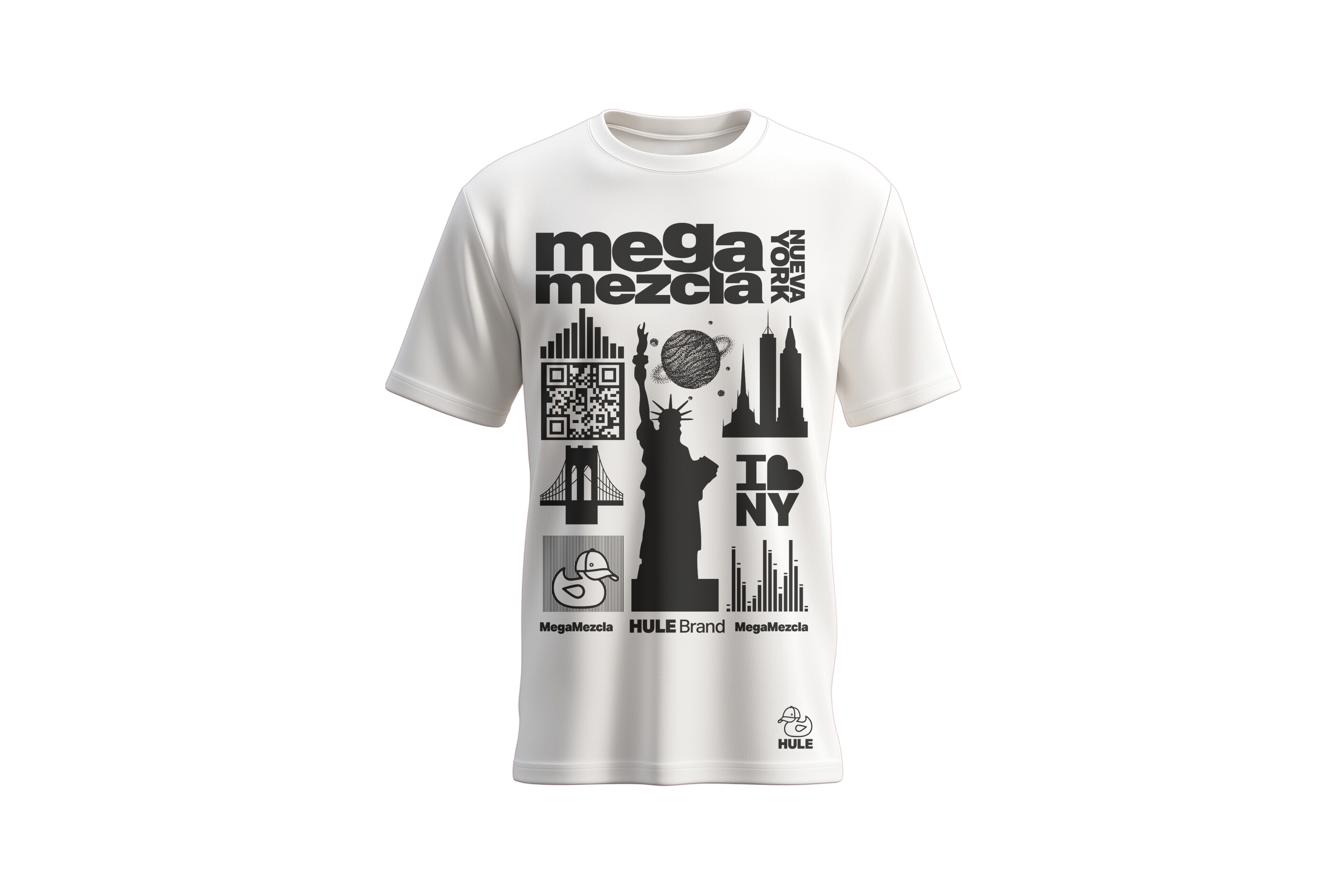 Mega Mezcla White T-Shirt - Official Collectible Merch