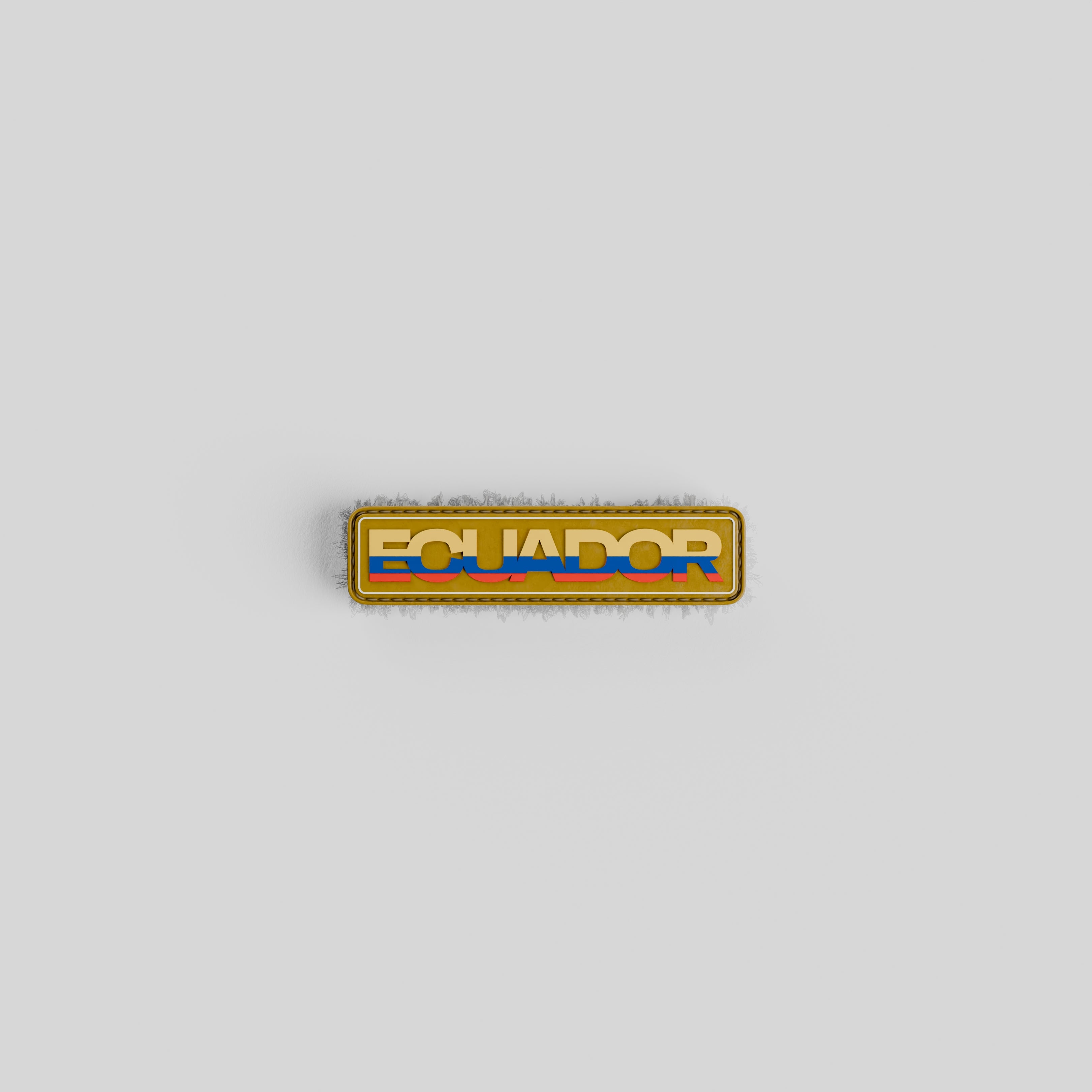 Ecuador Nation Patch - Hule Brand