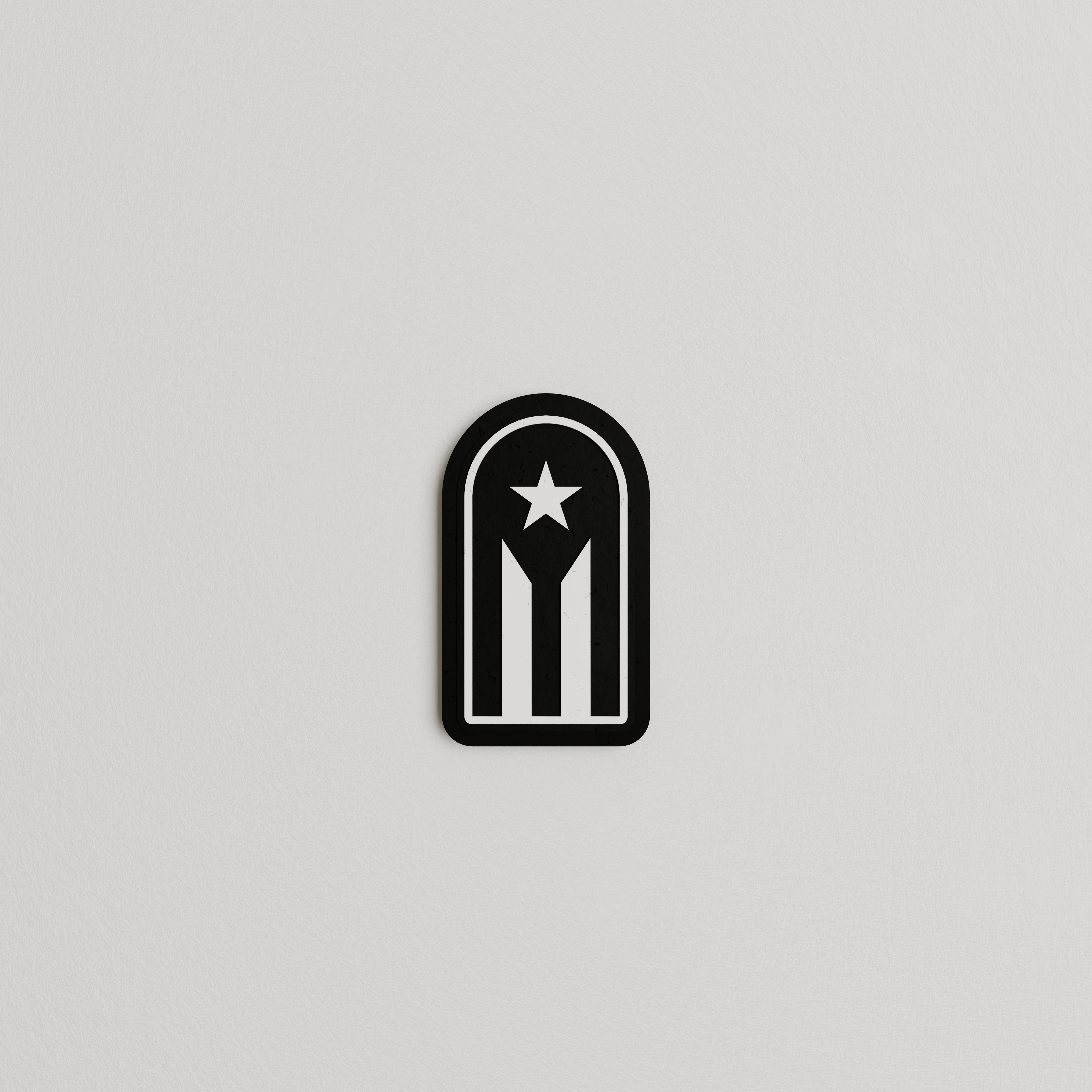 Puerto Rico Black Flag - Hule Brand