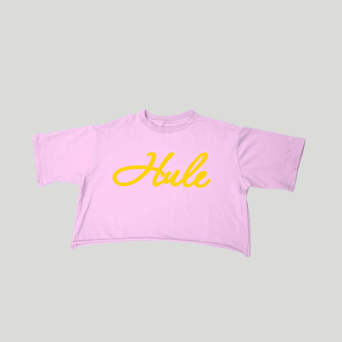 Blush Script Oversize Crop - Hule Brand