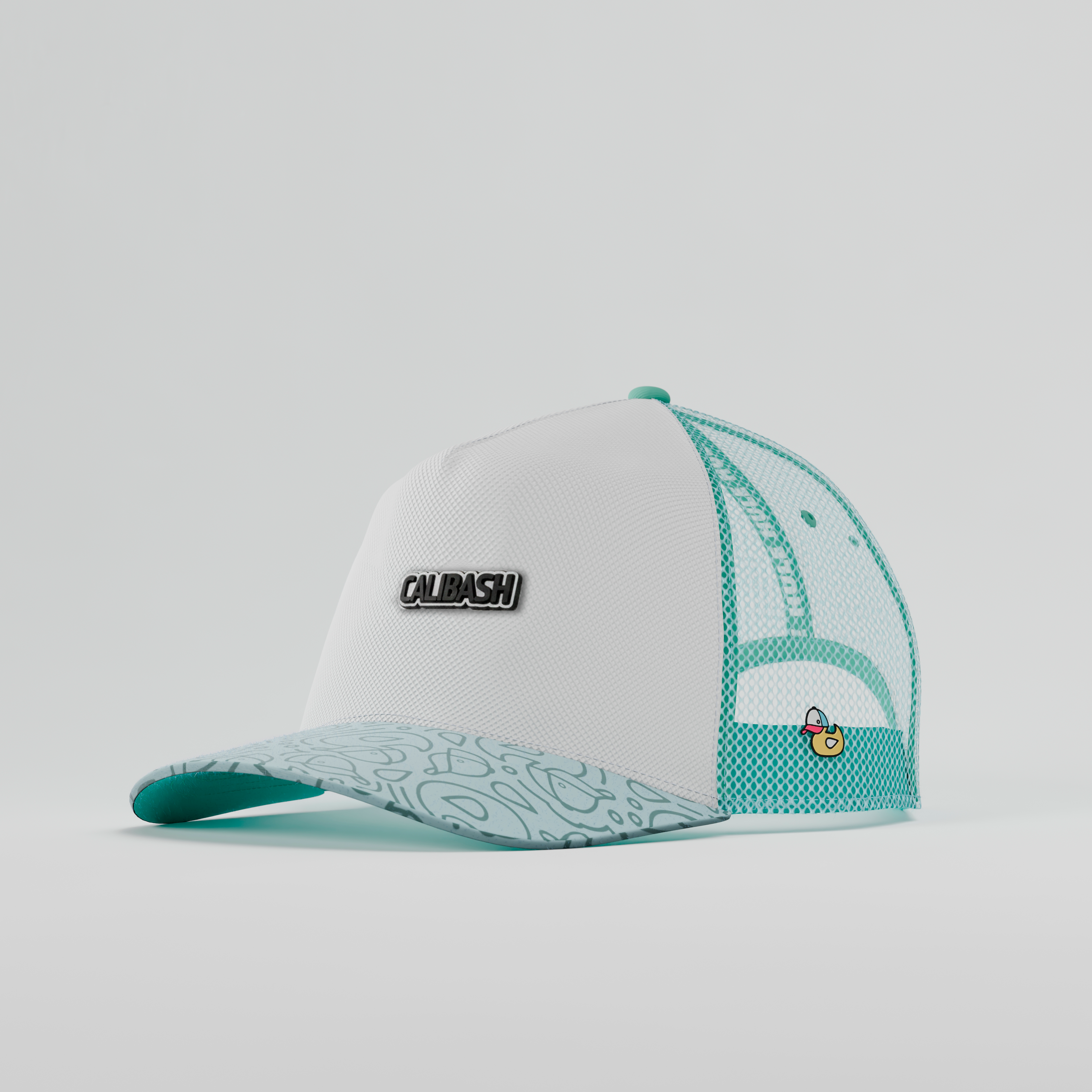 Calibash Mint Splash Trucker Cap
