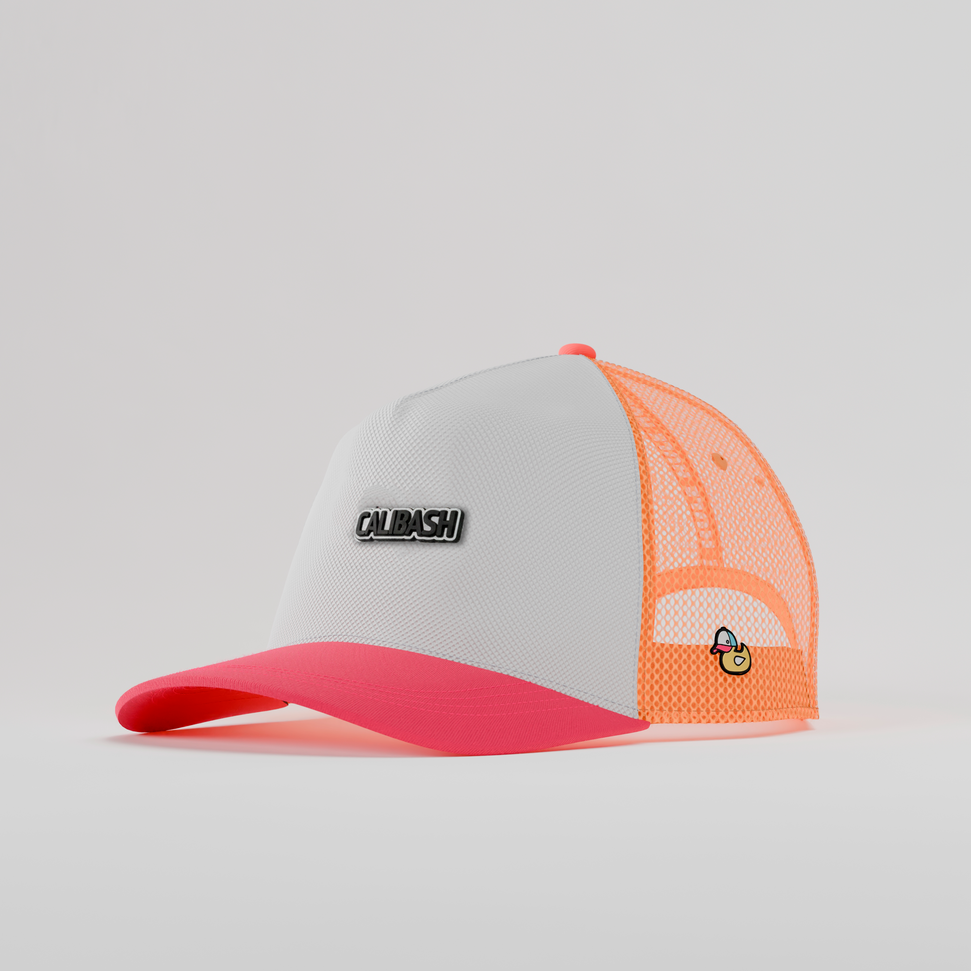 Calibash Orange Flamenco Trucker Cap
