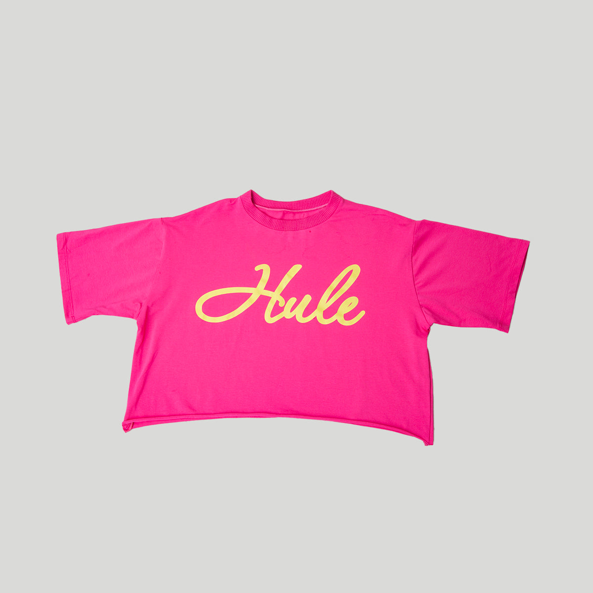 Blush Script Oversize Crop