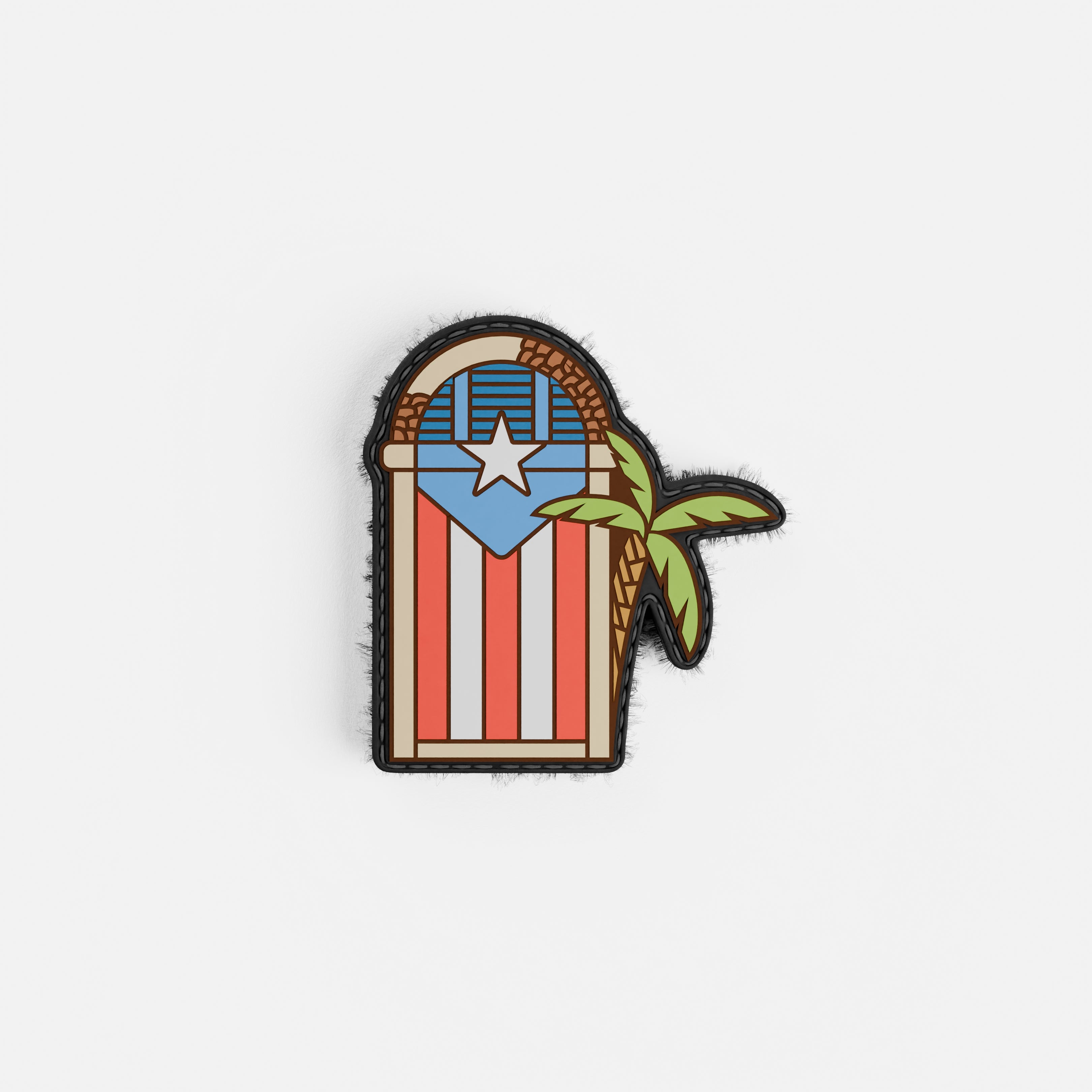 Puerta Puerto Rico Flag