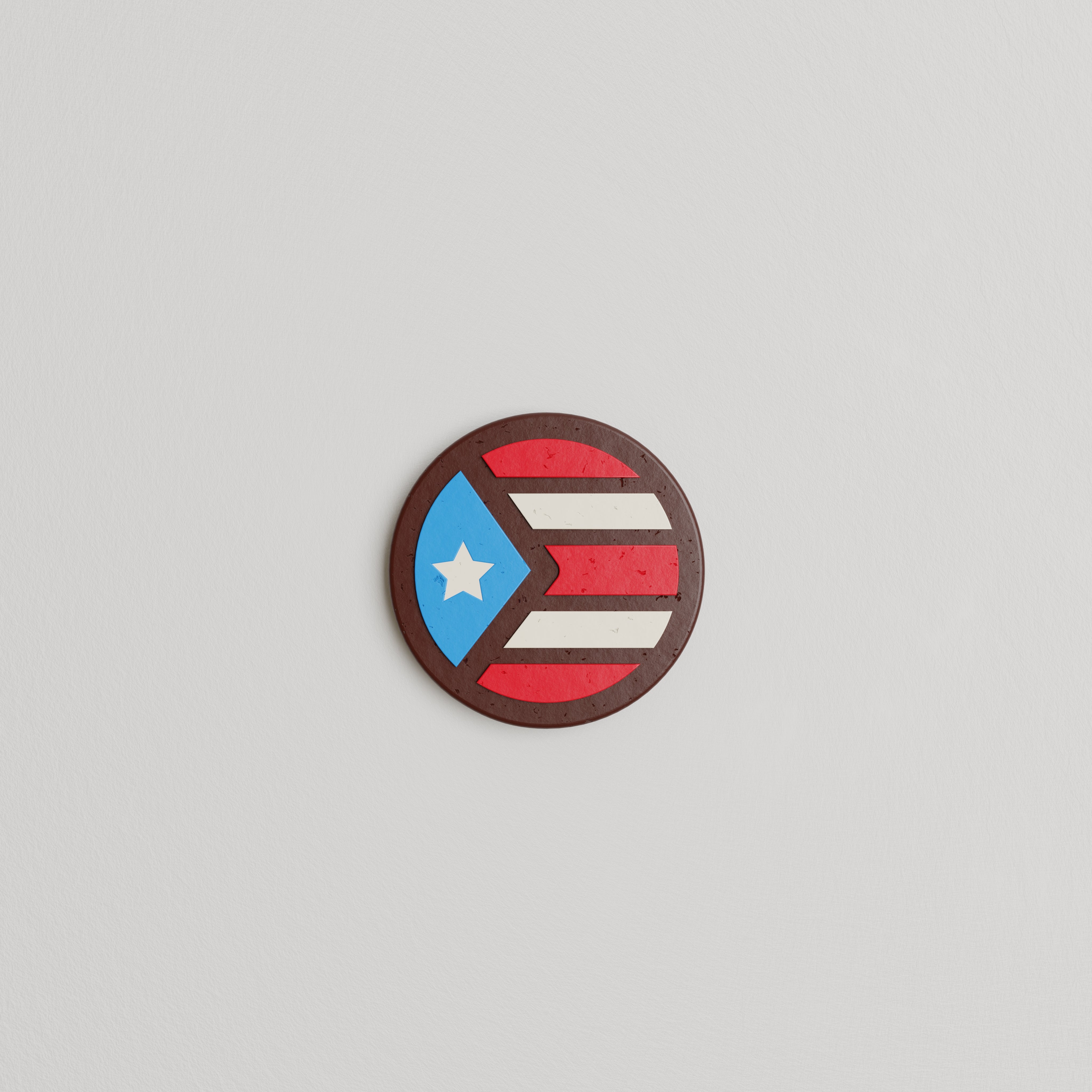 Puerto Rico Round Flag