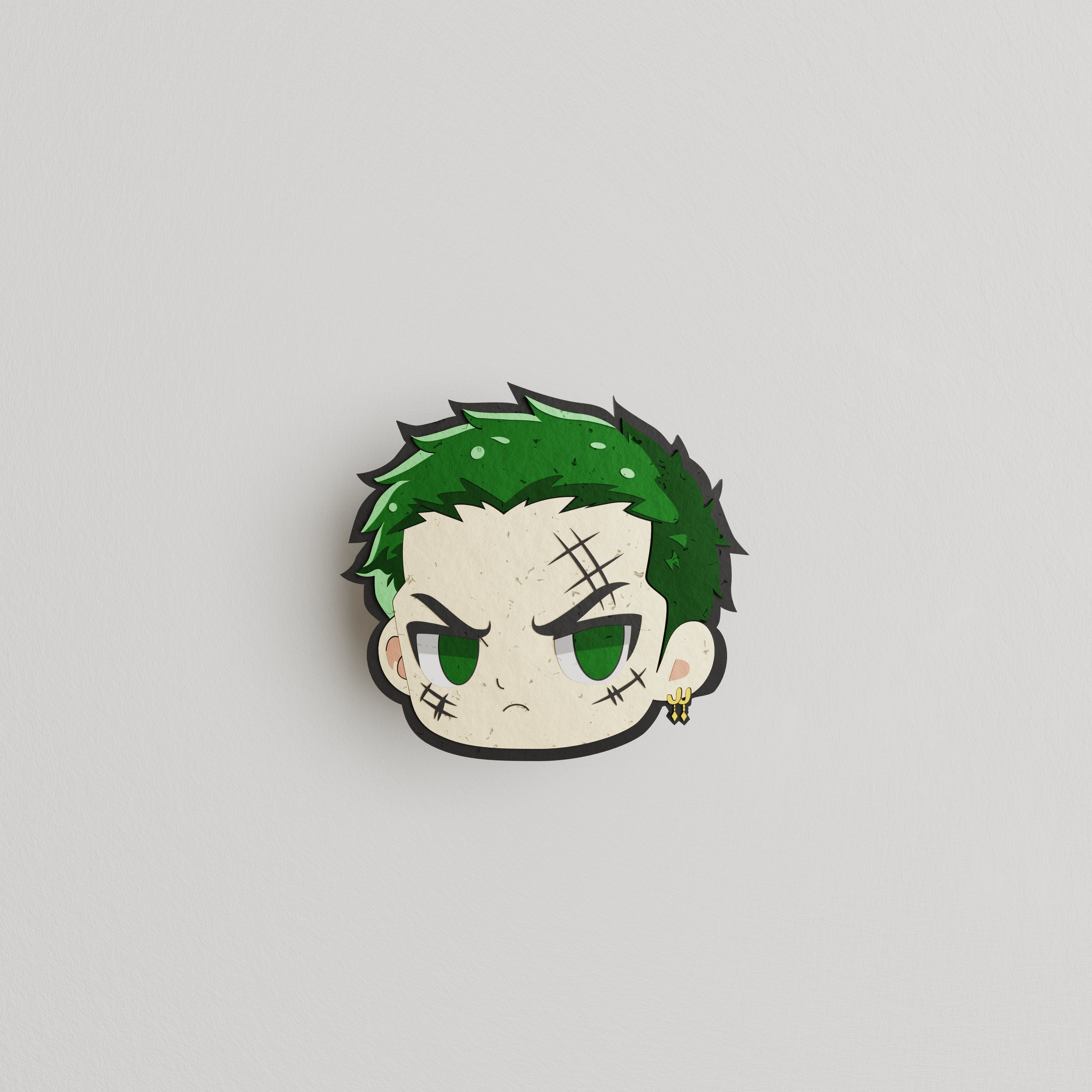 Green Hair Chibi Patch