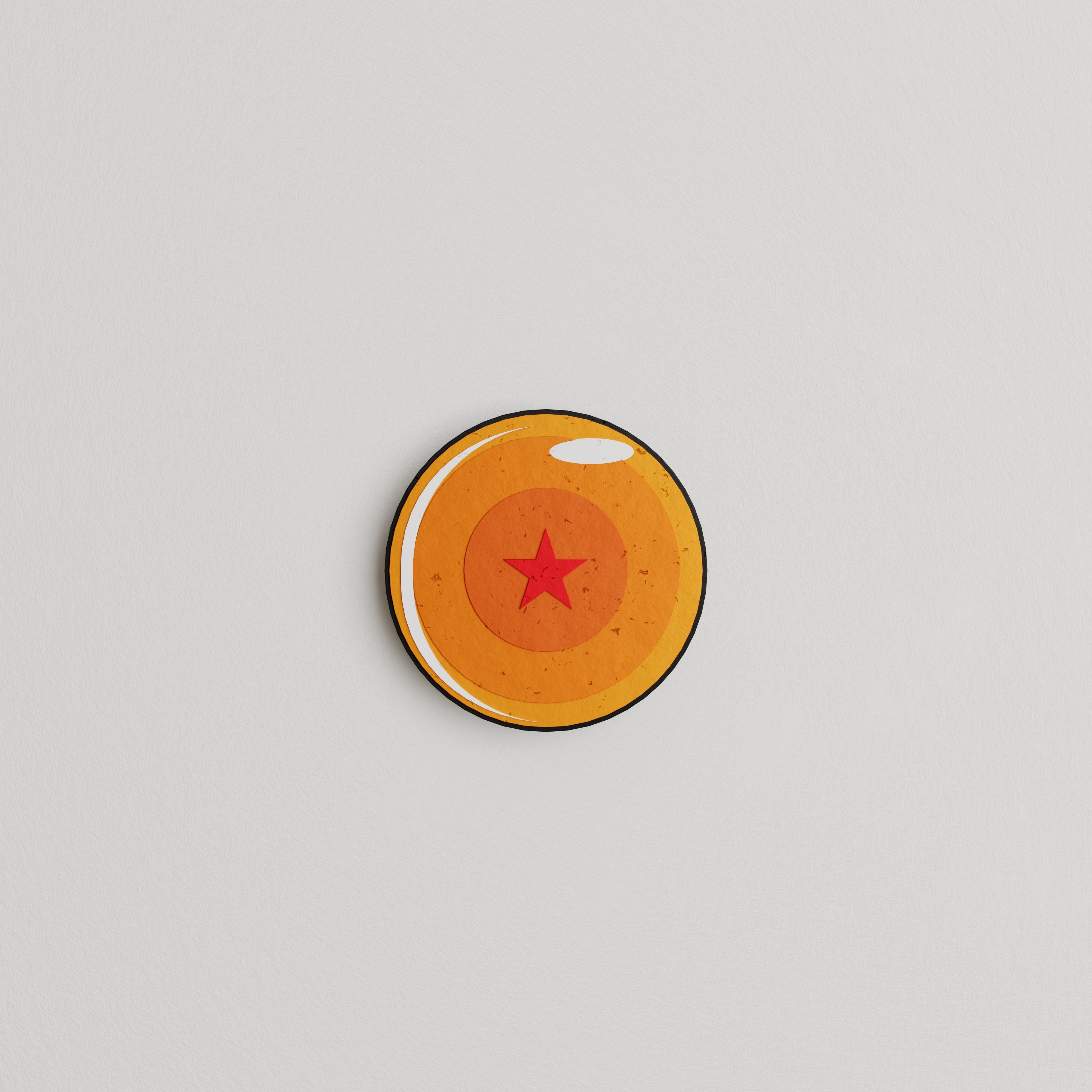 Star Orange Ball Patch