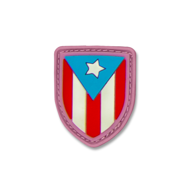 Puerto Rico Shield Flag - Hule Caps